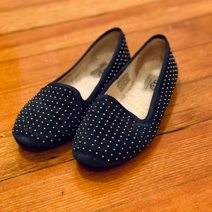 UGG Alloway Genuine Sheepskin Studded Loafer